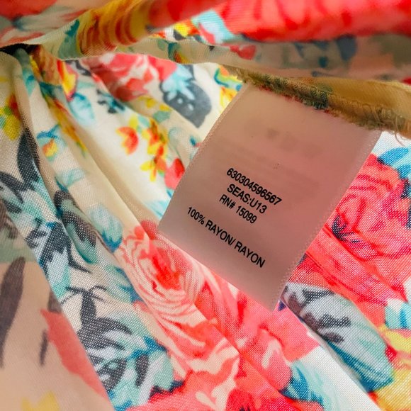 Bongo Floral Circle Elastic Waist Colorful Mini Skirt Size 12 NWT - Picture 5 of 6